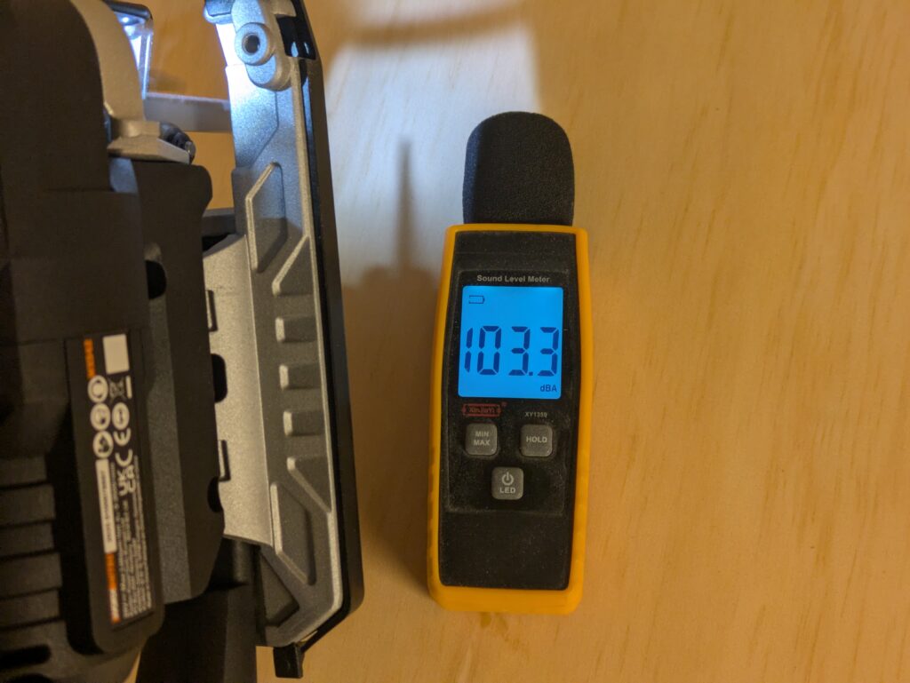 WORX Nitro WX542 Stichsäge Lautstärke