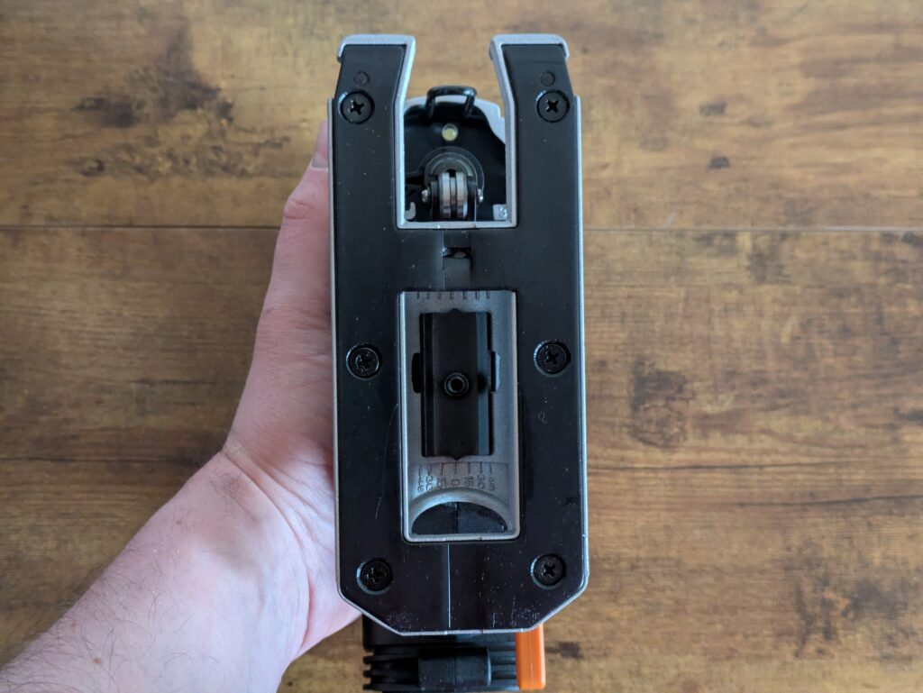 WORX Nitro WX542 Stichsäge von unten ohne Schutzschuh