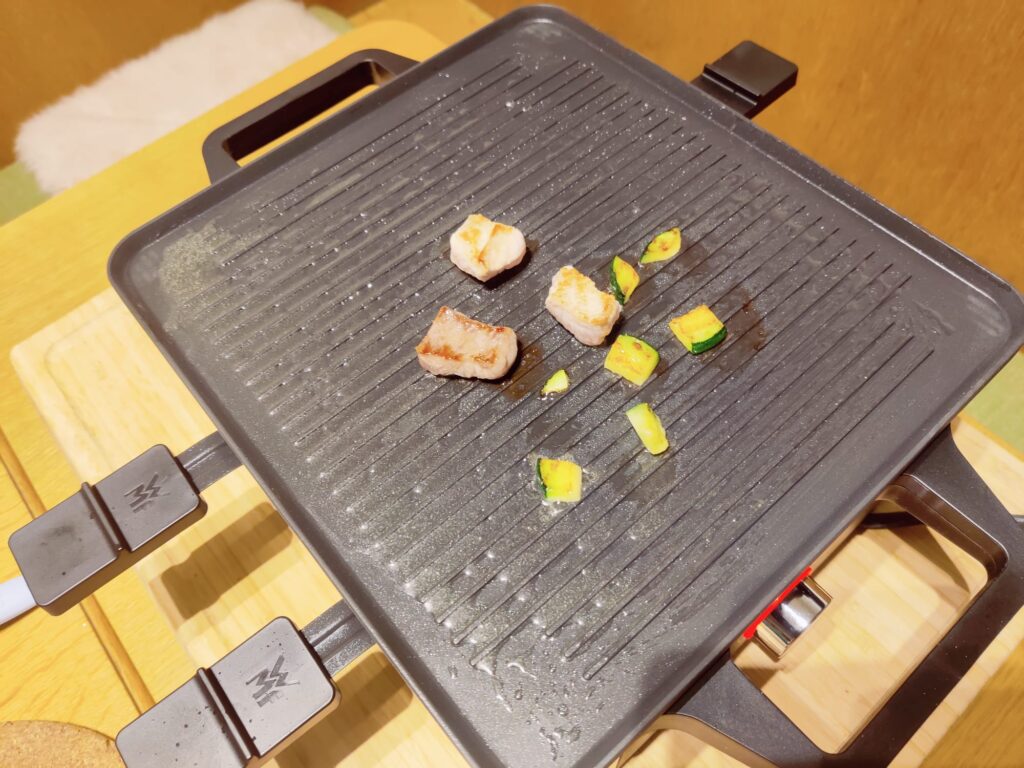 WMF Lono Raclette Grillergebnis