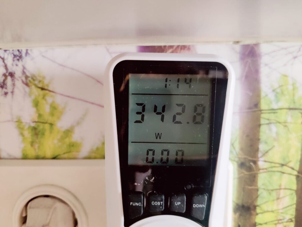 Clatronic RG 3592 Raclette Stromverbrauch auf höchster Stufe