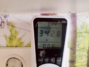 Clatronic RG 3592 Raclette Stromverbrauch auf höchster Stufe