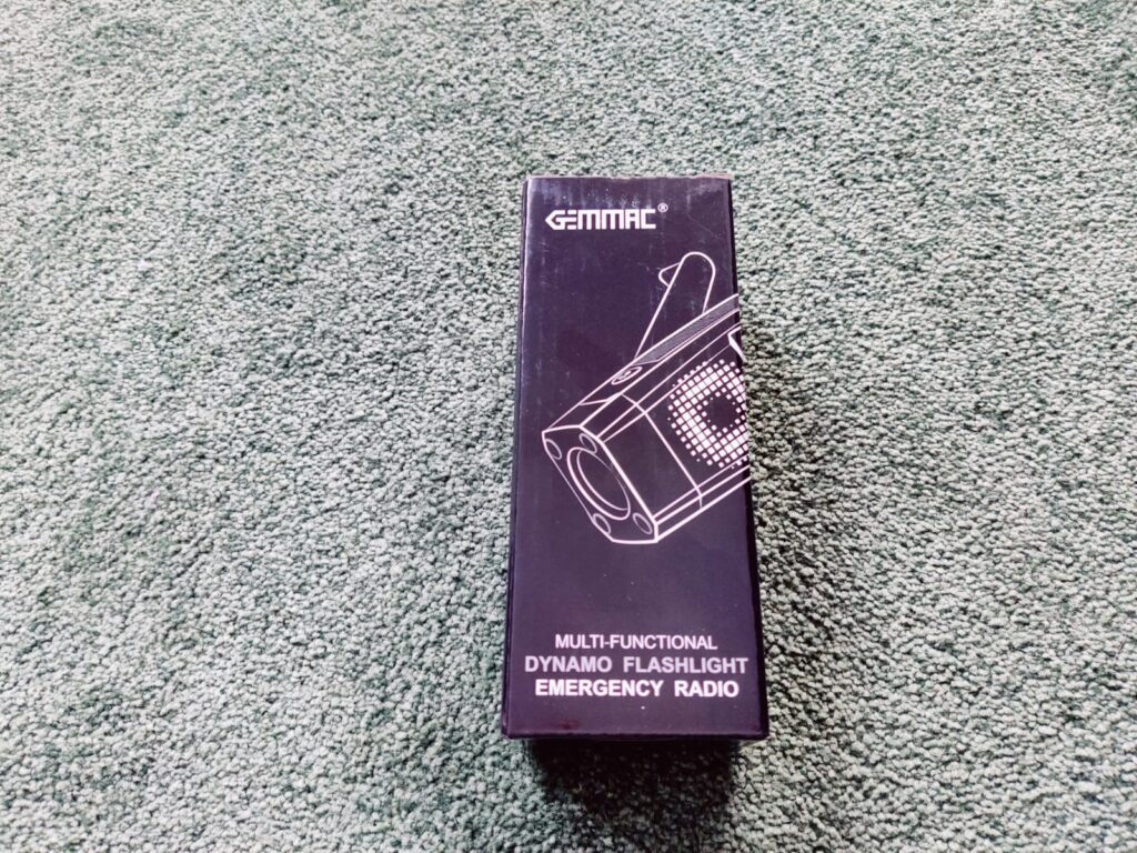 Gemmac XLN-383SW Kurbelradio Verpackung