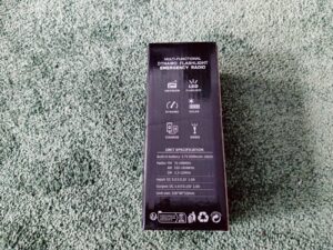 Gemmac XLN-383SW Kurbelradio Verpackung von hinten