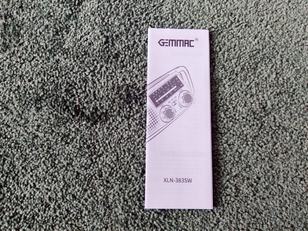 Gemmac XLN-383SW Kurbelradio Bedienungsanleitung