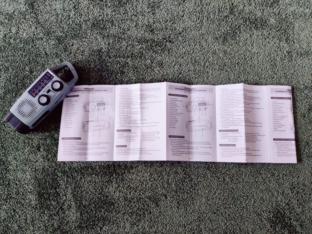 Gemmac XLN-383SW Kurbelradio Bedienungsanleitung innen