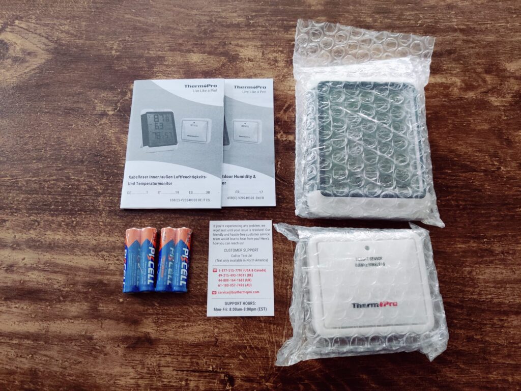 ThermoPro TP65 Hygrometer verpackt Übersicht