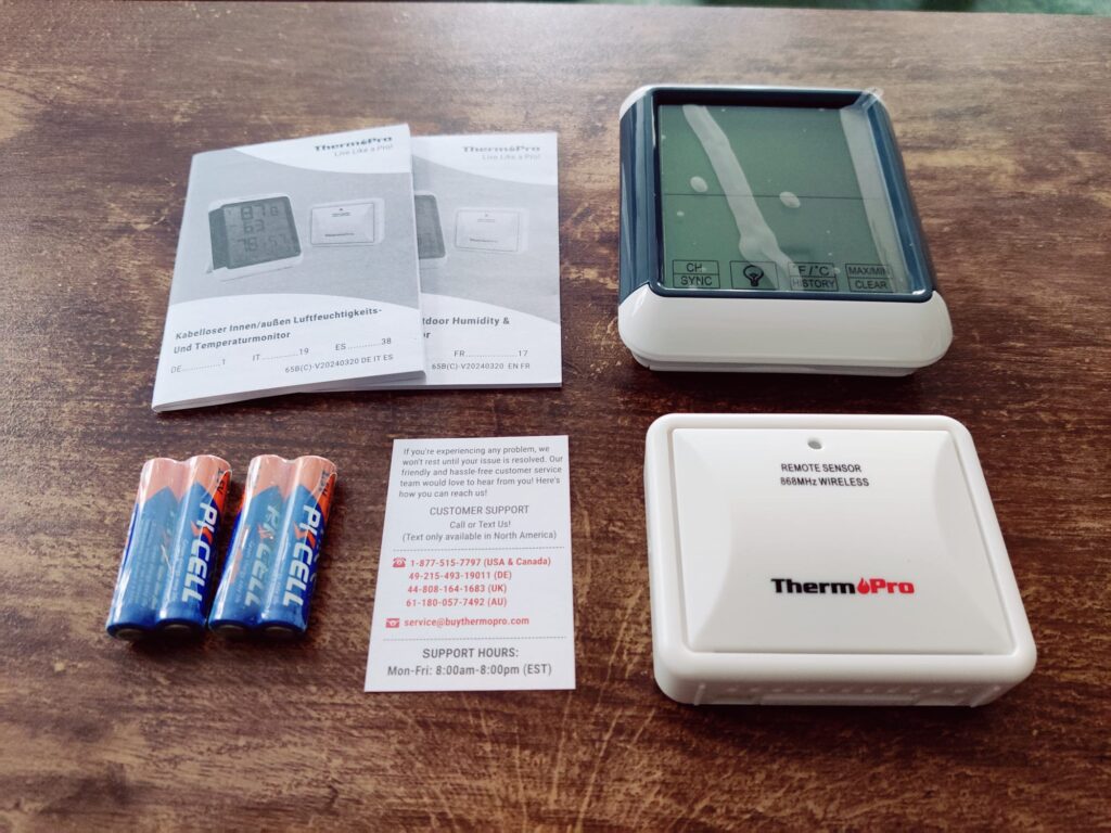 ThermoPro TP65 Hygrometer mit Zubehör