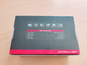 Fuqiduo XSY330 Kurbelradio Verpackung Rückseite