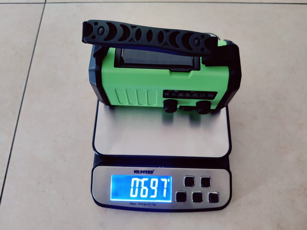 Fuqiduo XSY330 Kurbelradio Gewicht