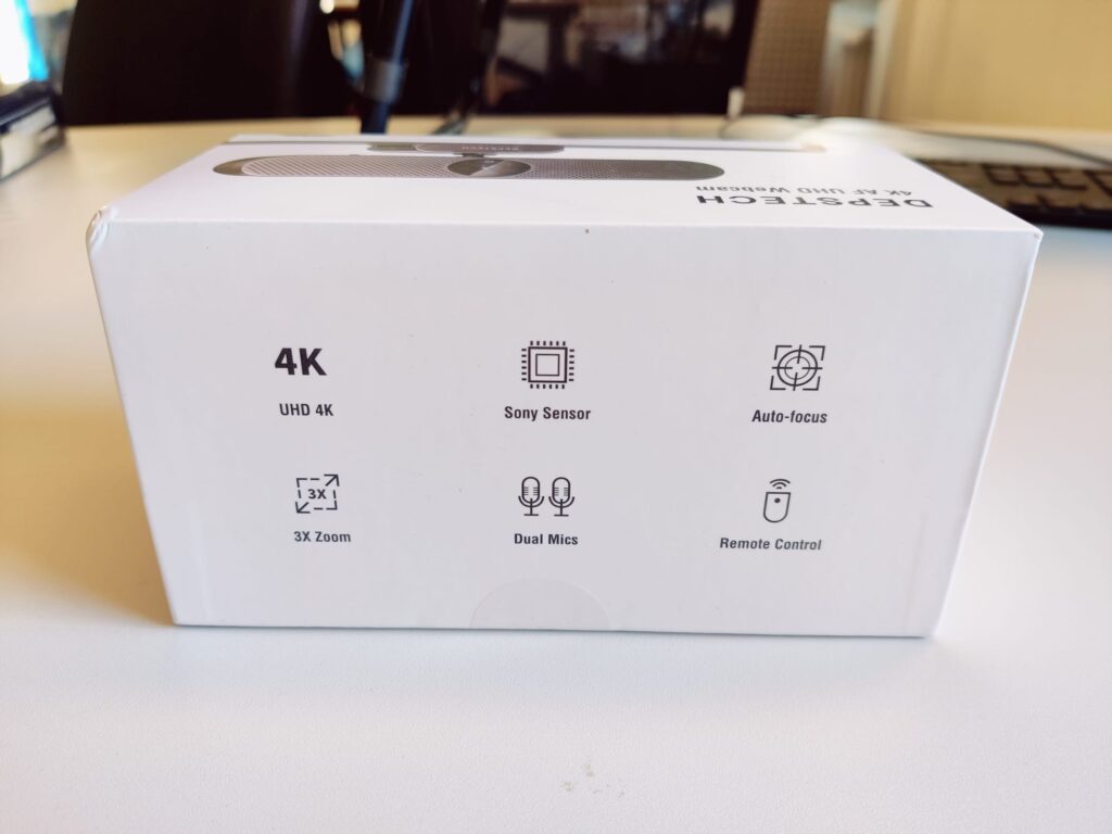 DEPSTECH DW50 Pro Webcam Verpackung Rückseite