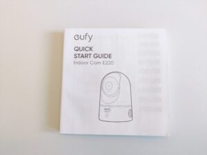 eufy E220 Überwachungskamera Schnellstartanleitung
