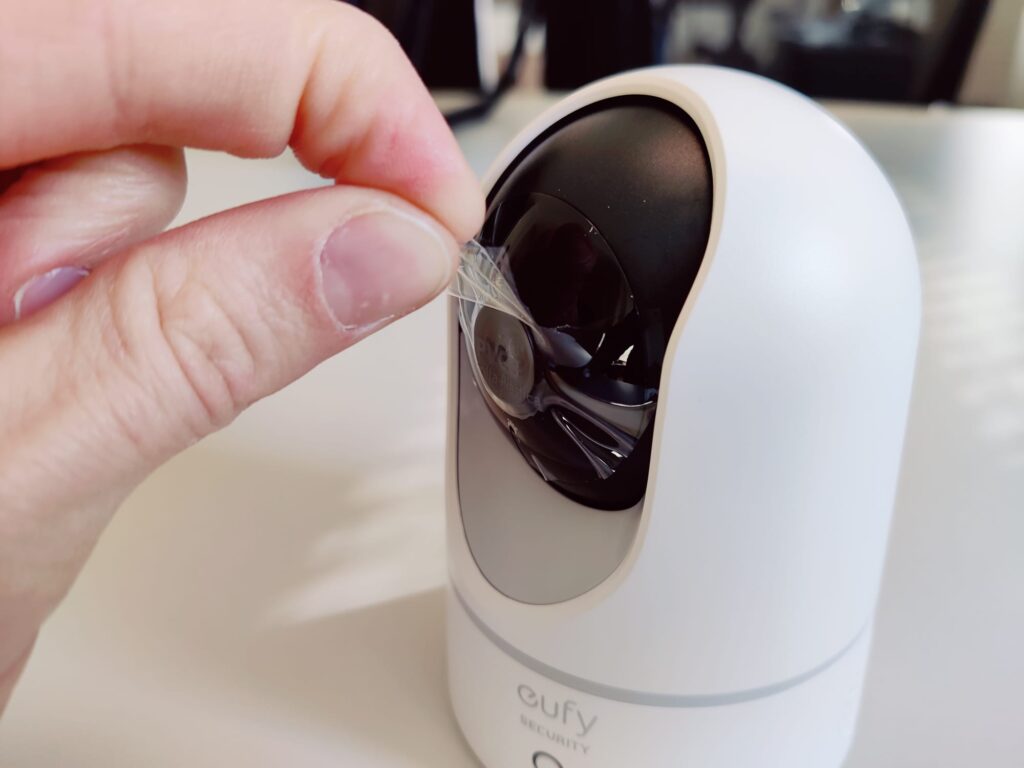 eufy E220 Überwachungskamera Schutzfolie auf Linse