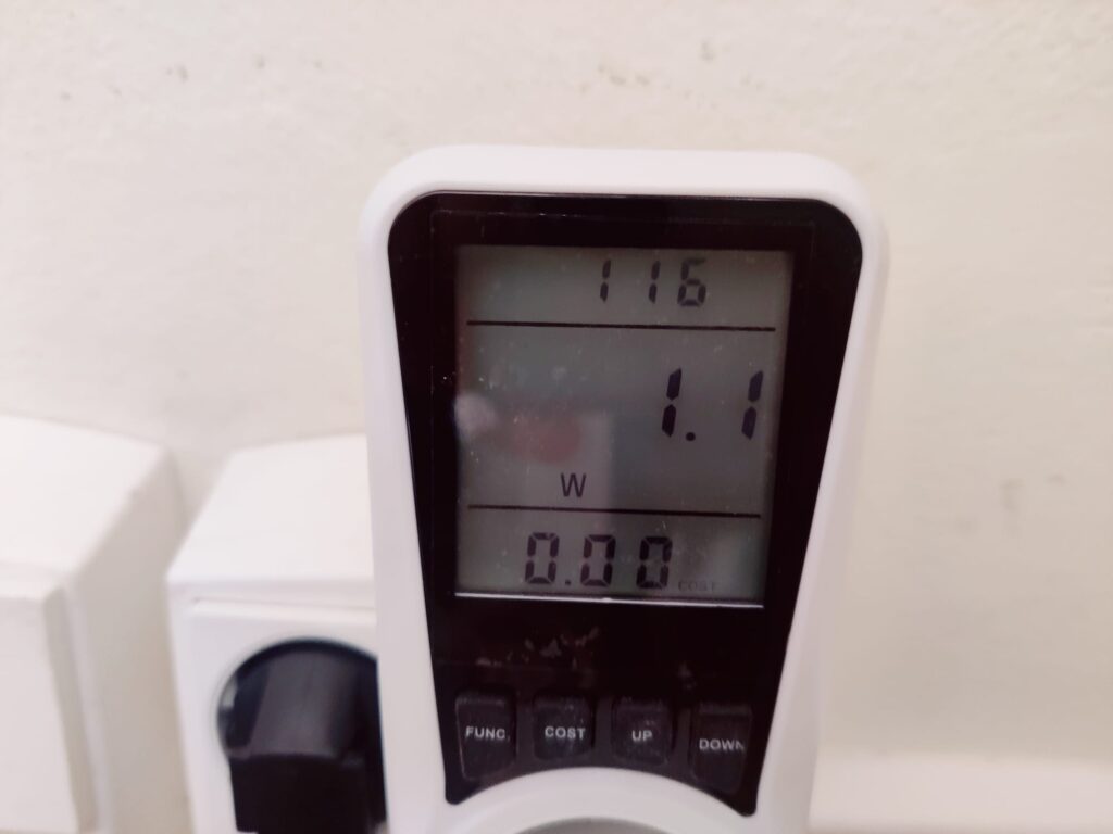 eufy E220 Überwachungskamera Stromverbrauch im Betrieb