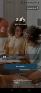 eufy E220 Überwachungskamera App Startseite
