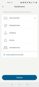 eufy E220 Überwachungskamera App Bereich zuordnen