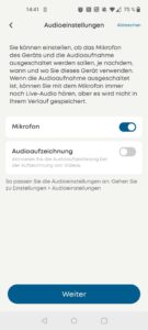 eufy E220 Überwachungskamera App Audioeinstellungen