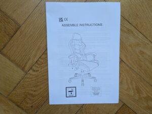 Anleitung des Bagazzia Racingreat Gaming-Stuhls