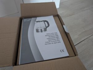 EMERIO WK-119988.7 Wasserkocher Verpackung geöffnet