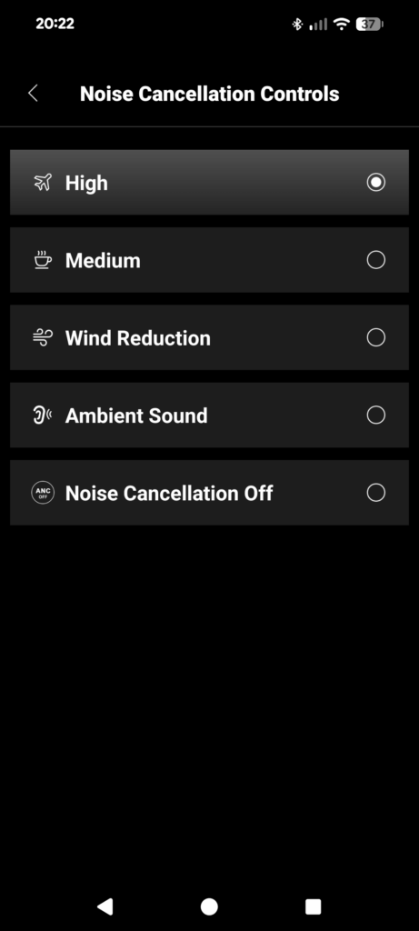 Edifier ES850NB Noise-Cancelling-Kopfhörer App 6