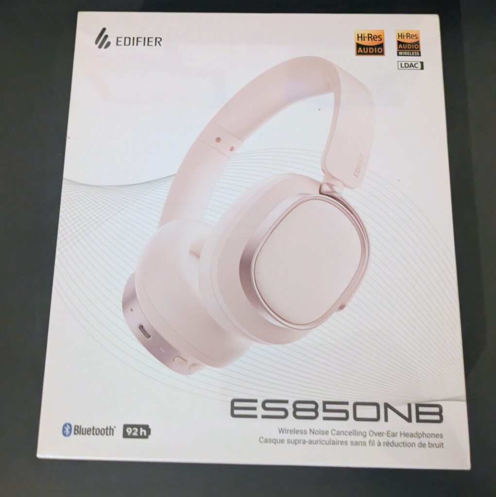 Edifier ES850NB Noise-Cancelling-Kopfhörer Verpackung