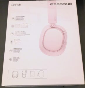Edifier ES850NB Noise-Cancelling-Kopfhörer Verpackung Rückseite
