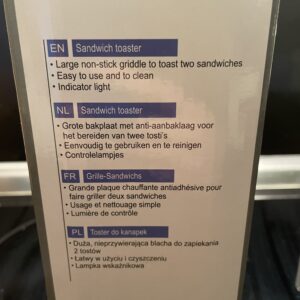 Emerio ST-120889 Sandwichmaker Hinweise