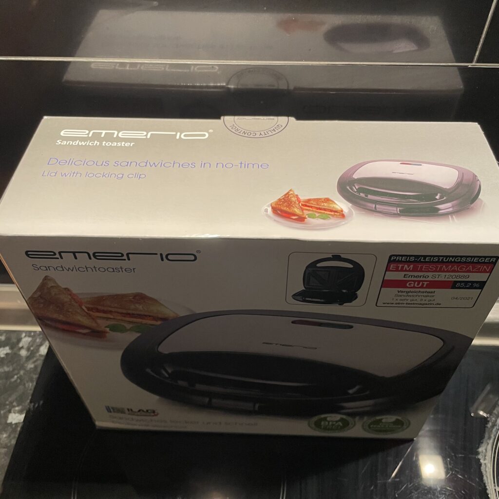 Emerio ST-120889 Sandwichmaker Verpackung
