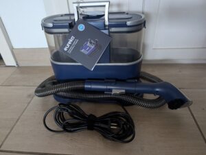 Eureka NEY100 Waschsauger Düsenhalter und aufgewickeltes Kabel