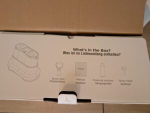 Eureka NEY100 Waschsauger Verpackung innen