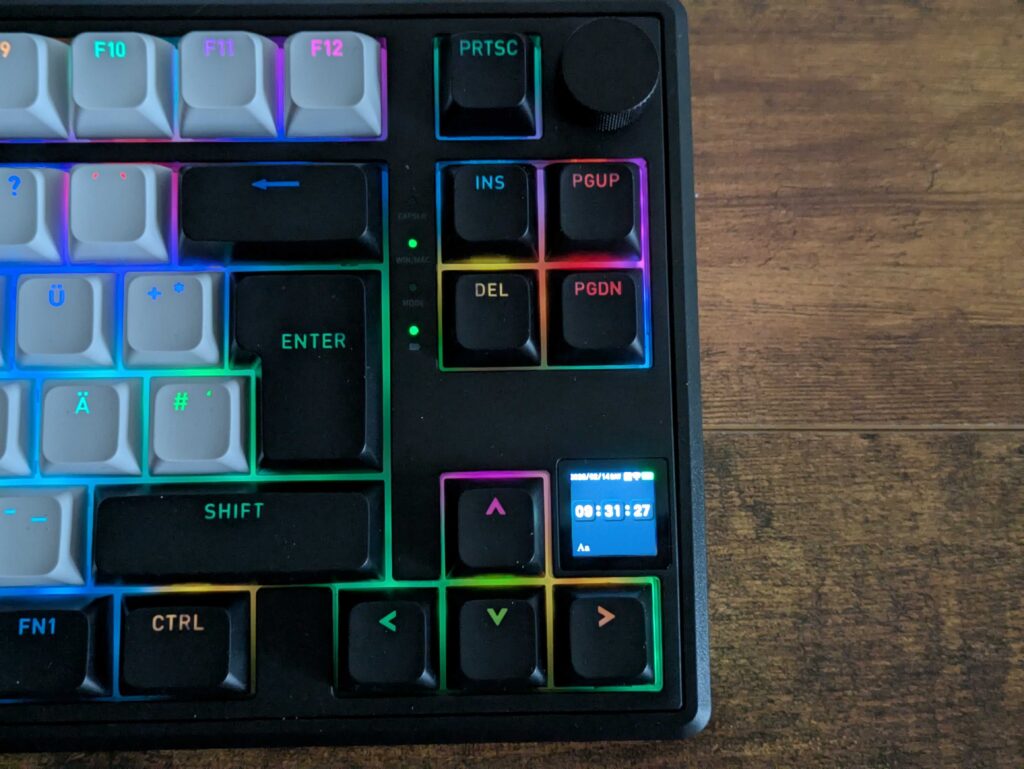 HATOR Skyfall 80 MAG Ultima 8K Gaming-Tastatur Display Nahansicht