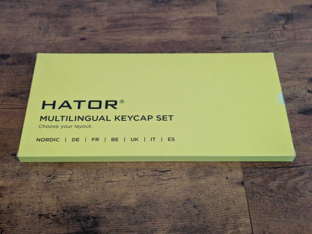HATOR Skyfall 80 MAG Ultima 8K Gaming-Tastatur Verpackung Ersatzkappen
