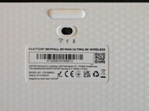 HATOR Skyfall 80 MAG Ultima 8K Gaming-Tastatur von unten Nahansicht