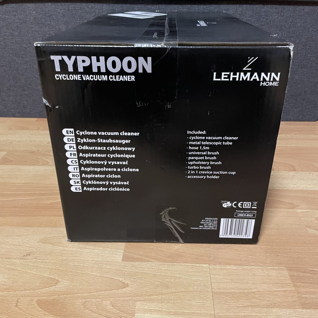 LEHMANN Typhoon Staubsauger Karton