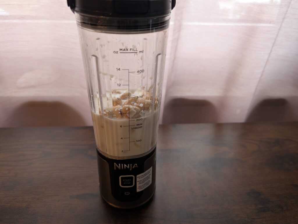 Ninja Blast Smoothie Maker Bananen Nuss Smoothie