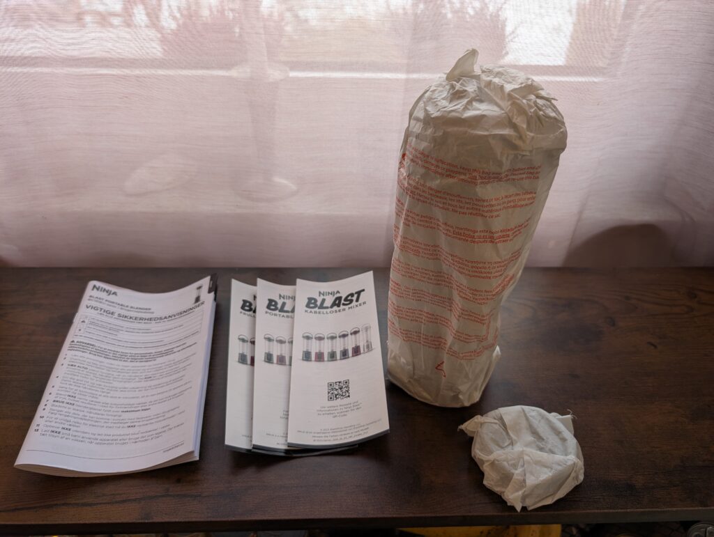 Ninja Blast Smoothie Maker auspacken