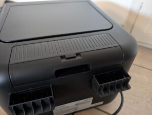 Panasonic NF-BC1000 Flex Heißluftfritteuse Ansicht von hinten DampfWassertank
