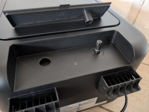 Panasonic NF-BC1000 Flex Heißluftfritteuse DampfWassertank abgenommen