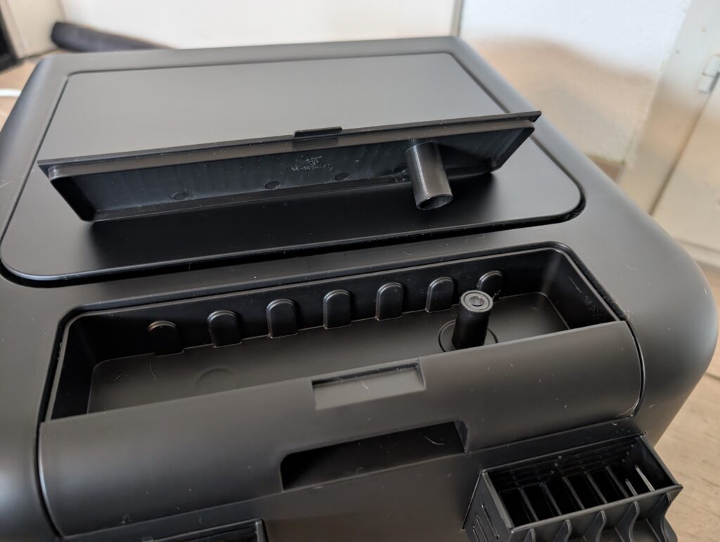 Panasonic NF-BC1000 Flex Heißluftfritteuse DampfWassertank geöffnet