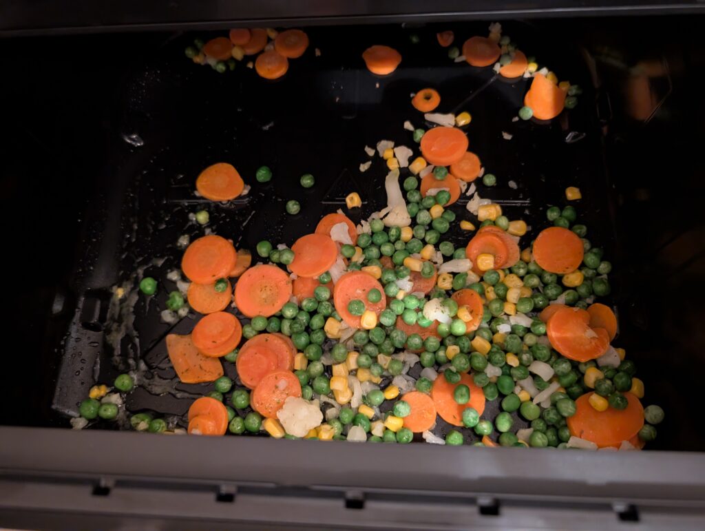 Panasonic NF-BC1000 Flex Heißluftfritteuse Gemüse gegart