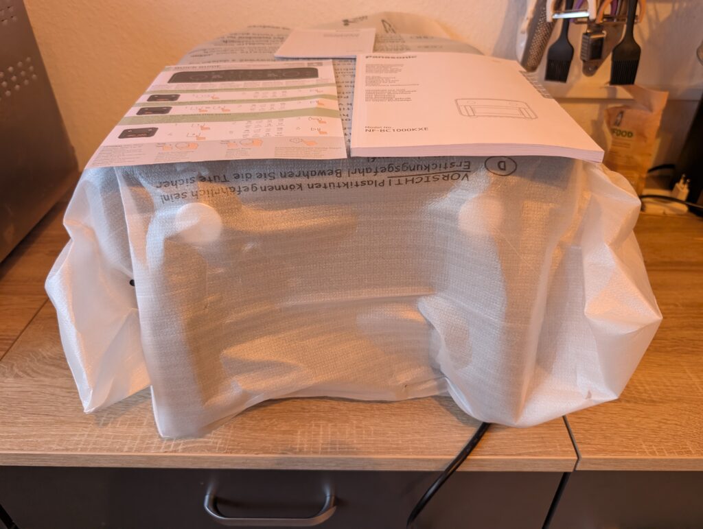 Panasonic NF-BC1000 Flex Heißluftfritteuse ausgepackt