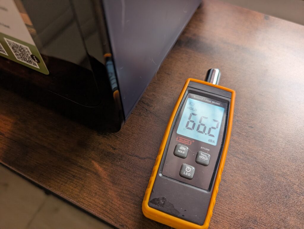 Panasonic NF-CC600AXE Heißluftfritteuse Betriebslautstärke