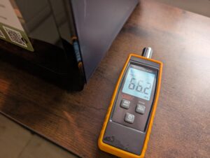 Panasonic NF-CC600AXE Heißluftfritteuse Betriebslautstärke