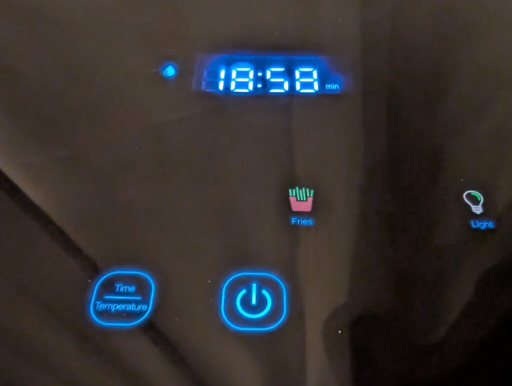 Panasonic NF-CC600AXE Heißluftfritteuse Einstelleung Pommes frites