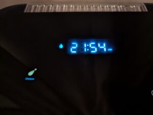 Panasonic NF-CC600AXE Heißluftfritteuse Einstellung Hähnchen mit Dampf