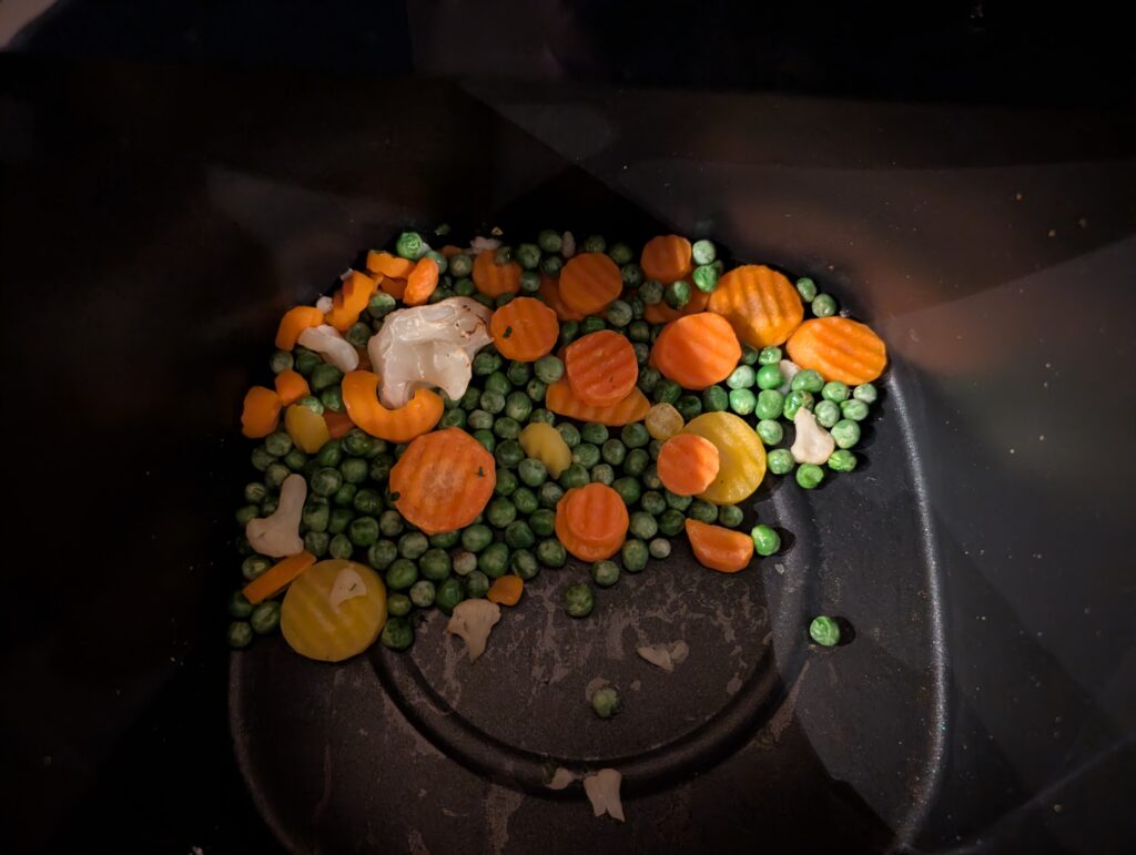 Panasonic NF-CC600AXE Heißluftfritteuse Gemüse gegart