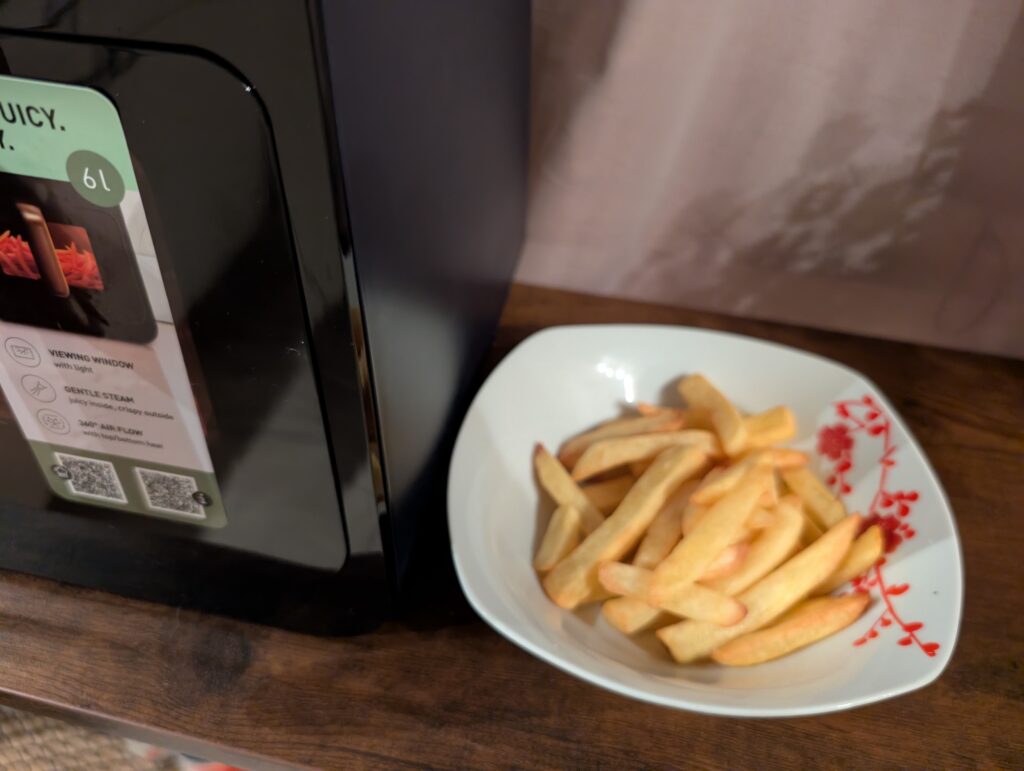 Panasonic NF-CC600AXE Heißluftfritteuse Pommes frites fertig