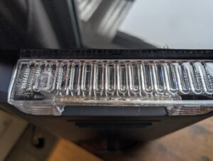 Panasonic NF-CC600AXE Heißluftfritteuse eingesetzter Wassertank mit Deckel