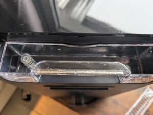 Panasonic NF-CC600AXE Heißluftfritteuse eingesetzter Wassertank ohne Deckel