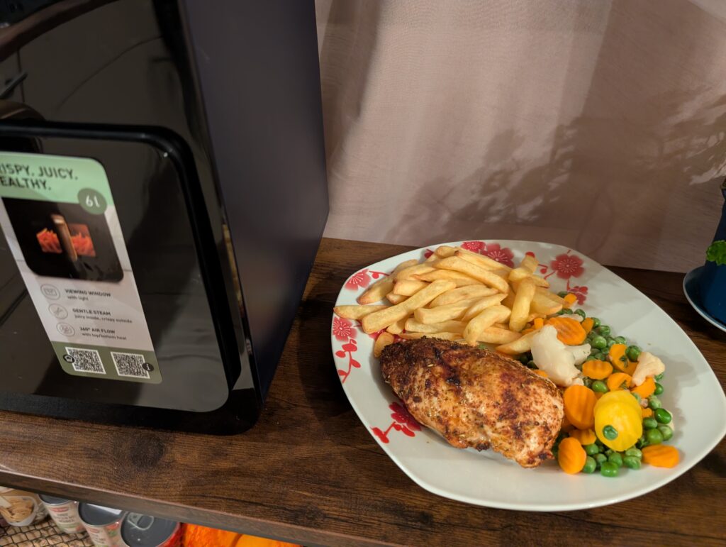 Panasonic NF-CC600AXE Heißluftfritteuse ganze Mahlzeit