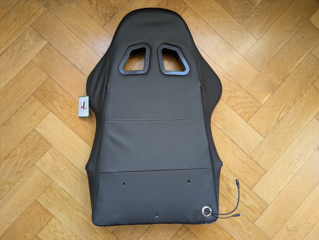 Rückenteil des Bagazzia Racingreat Gaming-Stuhls von hinten